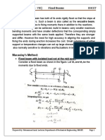 (SOM-I) (Unit - VIII) Bhcet: Fixed Beams Fixed Beams