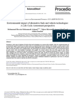 Environmental Impact of Alternative Fuels and Vehicle Technologies: A Life Cycle Assessment Perspective