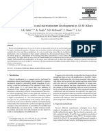 1.eutectic Modificattion and Microstructure Development in Al-Si Alloy