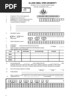 Admission Form Overseas