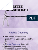 Analytic Geometry 1: Engr. Reynilan Lopez Dimal