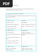 Modal Verbs Advice