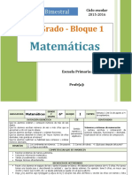 Plan 6to Grado Matemáticas (2015-2016)