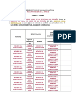 Acta y Estatutos Básicos Asociaciones Mutuales Ultima Version