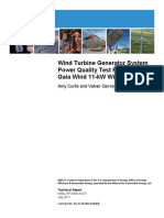 Wind Turbine Generator System Power Quality Test Report For The Gaia Wind 11-kW Wind Turbine