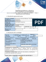 Guía de Actividades y Rúbrica de Evaluación - Fase 1 - Identificar El Problema