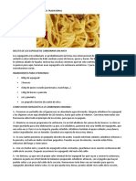 Espaguetis Carbonara Receta Tradicional