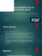 Taller Fortalecimiento de La Gestión de Aula