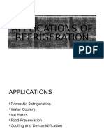 Applications of Refrigeration