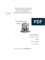 LA ECONOMIA COMO CIENCIA Y DESARROLLO TRB 1 CRECIMIENTO ECONOMICO PROF WALCELIO RODRIGUEZ