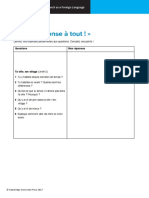 Cambridge IGCSE French Worksheet R3.01