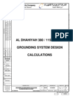 Al Dhahiyah 380 / 115 KV BSP Grounding System Design Calculations