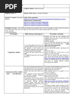 Clil Material Adaptation Chart.