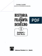 Fasso Guido - Historia de La Filosofia Del Derecho 1 - Antiguedad Y Edad Media