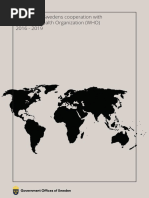 Strategy For Swedens Cooperation With The World Health Organization (WHO) 2016 - 2019