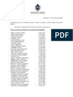 Planta de Personal en La Cámara de Diputados