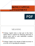 Working Capital Mgt. - Unit 5