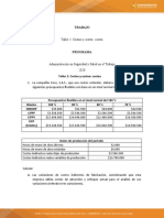 Taller 2 Costos y Costeo Costeo 2020