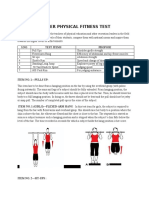 Aapher Physical Fitness Test: S.No Test Items Propose