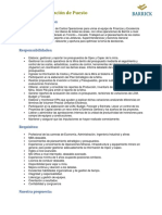 Perfil Jefe de Costos BARRICK PDF