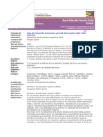 07 - Plan de Desarrollo Económico y Social de La Nación 2001-2007 (PDESN)