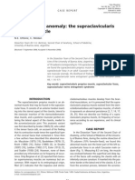 A Rare Muscle Anomaly: The Supraclavicularis Proprius Muscle