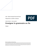 Enseigner La Grammaire en Fle