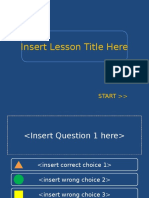 Insert Lesson Title Here: Start