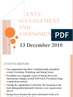 Events Management AND Assessment: Up Asterisk