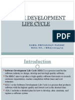 System Development Life Cycle: Name: Priyanjaly Pandey R O L L N O .: - M B A / 1 0 0 3 4 / 1 9