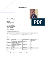 CV Prashant Popat Academic