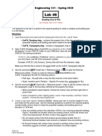 Civil Engineering 121 - Spring 2020: Grading (Cut & Fill)