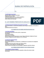 Programa de Estudios - Patrologia