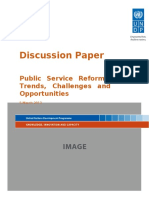 Discussion Paper: Public Service Reforms: Trends, Challenges and Opportunities