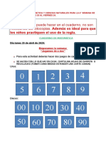 4° Semana de Abril Matemática y Naturales Act para La Semana Del 20 Al 24 de Abril