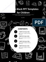 Cartoon Black PPT Templates For Children: by XXX