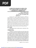 Competitive Profile Matrix (CPM) As A Competitors' Analysis Tool: A Theoretical Perspective