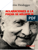 Heidegger - Aclaraciones A La Poesía de Holderlin