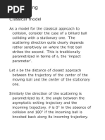 Scattering: Classical Model