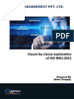 Clause-By-Clause Explanation of ISO 9001:2015: Qcs Management Pvt. LTD