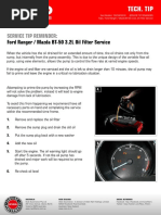 Ford Ranger Oil Filter Service From Ryco