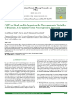 Oil Price Shock and Its Impact On The Macroeconomic Variables of Pakistan: A Structural Vector Autoregressive Approach