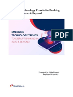 Emerging Technology Trends For Banking Industry in 2020 & Beyond