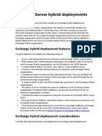 Exchange Server Hybrid Deployments