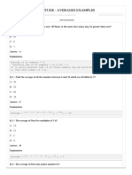 Aptitude - Averages Examples