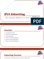 Ipv4 Subnetting: Khawar Butt Ccie # 12353 (R/S, Security, SP, DC, Voice, Storage & Ccde)