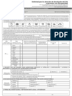 Solicitud para La Atención de Devolución Del IVA A Personas Con Discapacidad, Exclusivamente Por Bienes