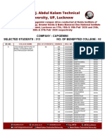 Company: Capgemini Selected Students: 513 No. of Benefited College: 92