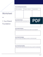 Personal Branding Worksheet