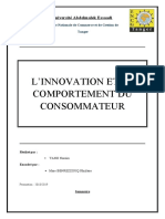 Rapport Innovation Et Comportement de Consommateur